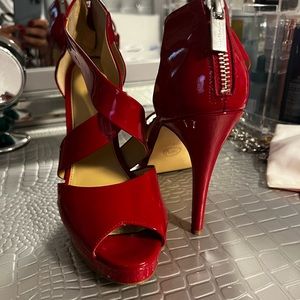 Red Michael Kors heel